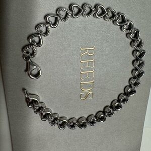 Reeds Silver Heart Bracelet